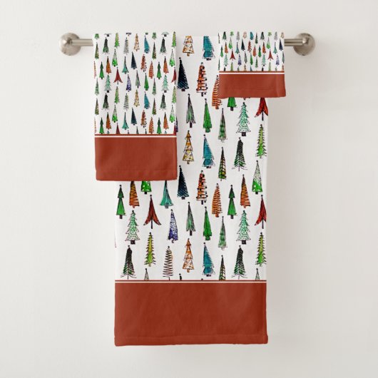 Weihnachtsbäume Badetuch Set (Insitu)