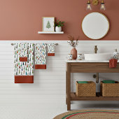 Weihnachtsbäume Badetuch Set