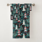 Weihnachtsbäume. Badhandtuch Set (Insitu)