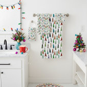 Weihnachtsbäume Badhandtuch Set