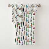 Weihnachtsbäume Badhandtuch Set (Insitu)