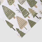 Weihnachtsbäume braun und grün seidenpapier (Detail)