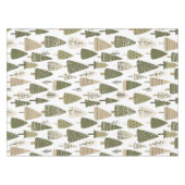 Weihnachtsbäume braun und grün tischdecke (Vorderseite (Horizontal))