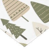 Weihnachtsbäume braun und grün tischdecke (Schrägansicht)