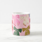 Weihnachtsbäume Coquette Pink Kaffeetasse (Mittel)
