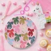 Weihnachtsbäume Coquette Pink Pappteller (Party)