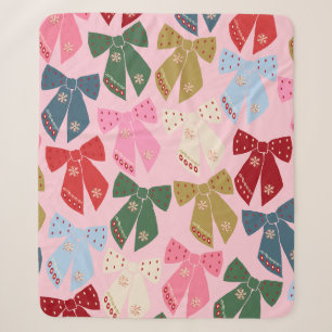 Weihnachtsbäume Coquette Pink Sherpadecke