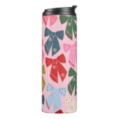 Weihnachtsbäume Coquette Pink Thermosbecher (Nach links gedreht)