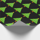 Weihnachtsbäume dekoriert geschenkpapier (Ecke)