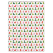 Weihnachtsbäume der Mitte des Mod Tischdecke (Vorderseite)