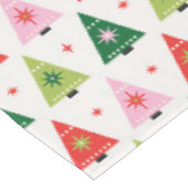 Weihnachtsbäume der Mitte des Mod Tischdecke (Schrägansicht)