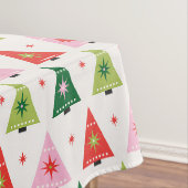 Weihnachtsbäume der Mitte des Mod Tischdecke (Beispiel)