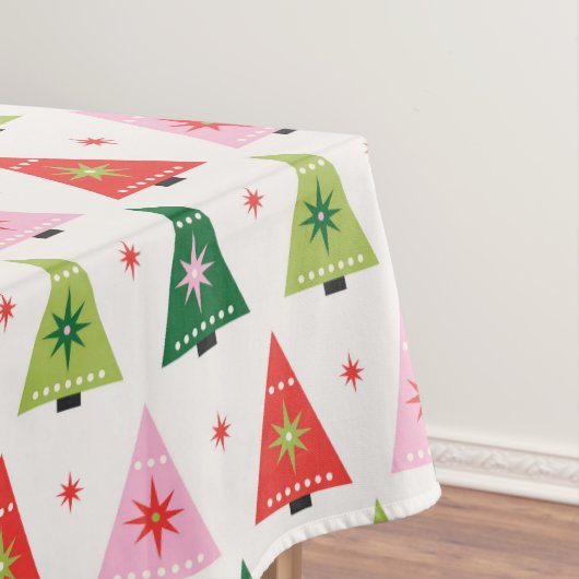 Weihnachtsbäume der Mitte des Mod Tischdecke (Beispiel)