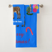 Weihnachtsbäume der Rentiere Badhandtuch Set (Insitu)