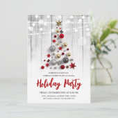 Weihnachtsbäume Einladung (Stehend Vorderseite)