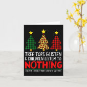 Weihnachtsbäume Eltern-Spaß für Lehrer Lo Karte (Gelbe Blume)