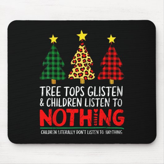 Weihnachtsbäume Eltern-Spaß für Lehrer Lo Mousepad (Vorne)