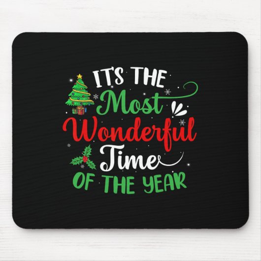 Weihnachtsbäume Es ist die wunderbarste Zeit der Mousepad (Vorne)