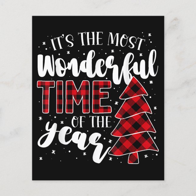 Weihnachtsbäume Es ist die wunderbarste Zeit der W (Vorderseite)