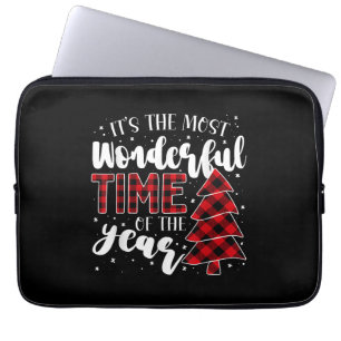 Weihnachtsbäume Es ist die wunderbarste Zeit der W Laptopschutzhülle