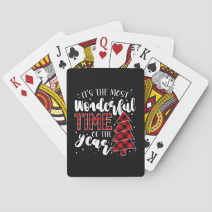 Weihnachtsbäume Es ist die wunderbarste Zeit der W Spielkarten