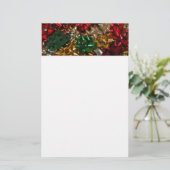 Weihnachtsbäume farbenfroher Feiertag Briefpapier (Stehend Vorderseite)