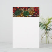 Weihnachtsbäume farbenfroher Feiertag Briefpapier (Stehend Vorderseite)