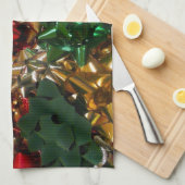 Weihnachtsbäume farbenfroher Feiertag Geschirrtuch (Viertel Falte)