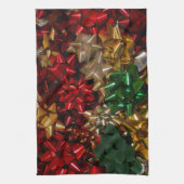 Weihnachtsbäume farbenfroher Feiertag Geschirrtuch (Vertikal)