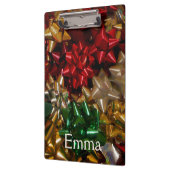 Weihnachtsbäume farbenfroher Feiertag Klemmbrett (Links)