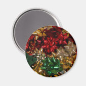 Weihnachtsbäume farbenfroher Feiertag Magnet (Vorderseite/Rückseite)