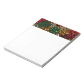 Weihnachtsbäume farbenfroher Feiertag Notizblock (Rotiert)