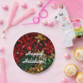 Weihnachtsbäume farbenfroher Feiertag Pappteller (Party)