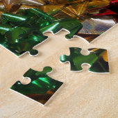 Weihnachtsbäume farbenfroher Feiertag Puzzle (Seite)