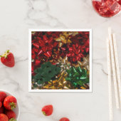Weihnachtsbäume farbenfroher Feiertag Serviette (Beispiel)