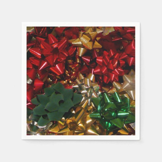Weihnachtsbäume farbenfroher Feiertag Serviette (Vorderseite)