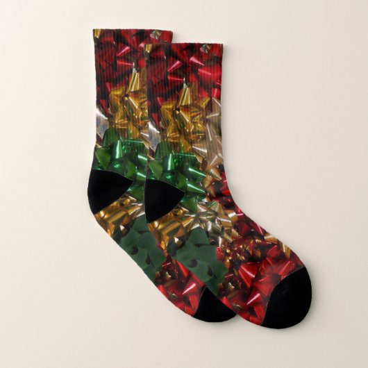 Weihnachtsbäume farbenfroher Feiertag Socken (Paar)