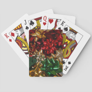 Weihnachtsbäume farbenfroher Feiertag Spielkarten