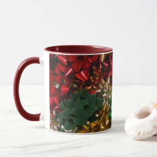 Weihnachtsbäume farbenfroher Feiertag Tasse