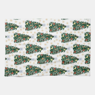 Weihnachtsbäume - Feiertag Geschirrtuch