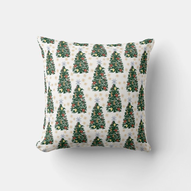Weihnachtsbäume Feiertag Kissen (Vorderseite)