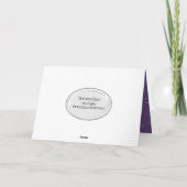 Weihnachtsbäume Feiertagskarte (Rückseite)