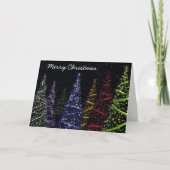 Weihnachtsbäume Feiertagskarte (Vorderseite)