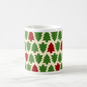 Weihnachtsbäume-Feiertagsmuster Kaffeetasse (Mittel)