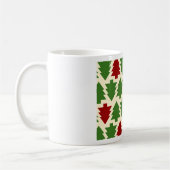 Weihnachtsbäume-Feiertagsmuster Kaffeetasse (Links)