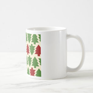 Weihnachtsbäume-Feiertagsmuster Kaffeetasse