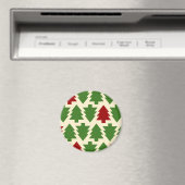 Weihnachtsbäume-Feiertagsmuster Magnet (In Situ (Geschirrspüler))