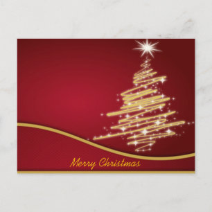 Weihnachtsbäume Feiertagspostkarte