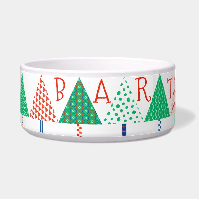 Weihnachtsbäume Festlich Napf (Links)