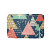 Weihnachtsbäume Festliche nahtlose Illustration. Badematte (Vorderseite)